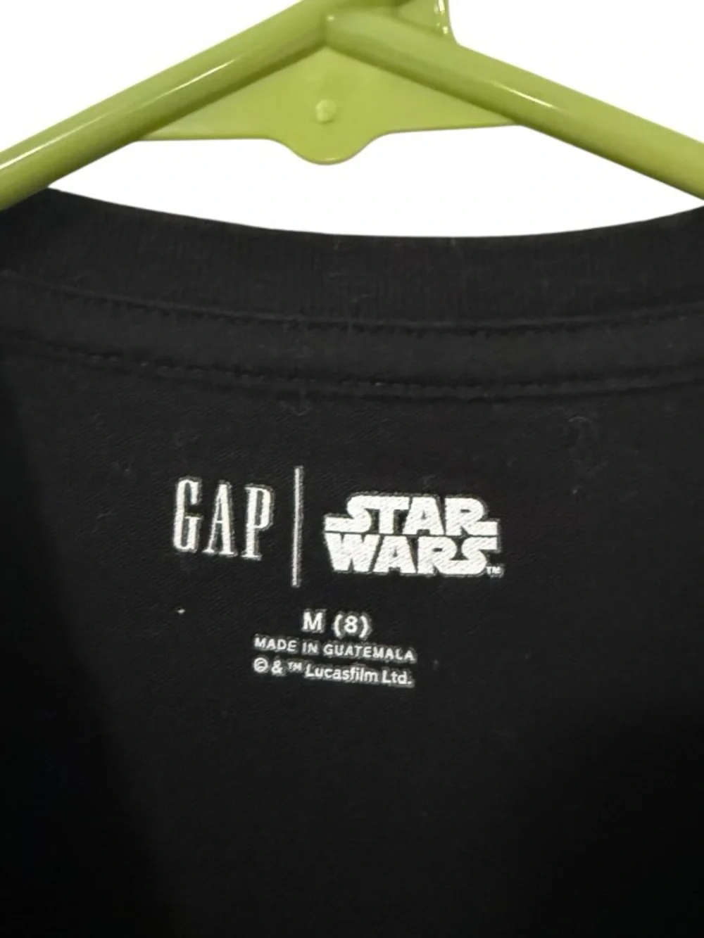 Gap Kids Star Wars Darth Vader Graphic T-Shirt Boys M 8 9 Black Cotton Halloween